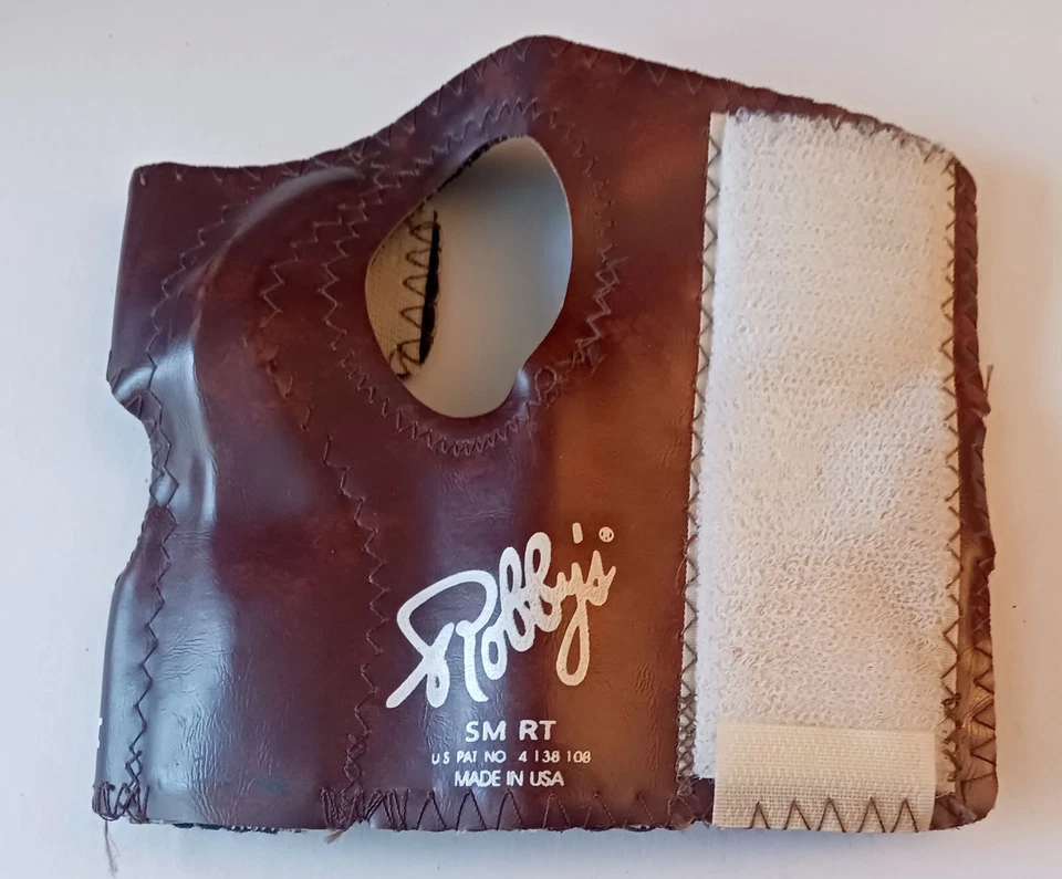 Guante de Bowling Robby’s Original Posicionador Cuero Pequeño Mano Derecha Marrón Foto 2 de 4