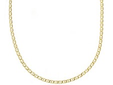 Chaîne En Or Jaune, 18K, Maille Marine, Plate, Épaisseur 2 MM, 40-45-50-60 CM