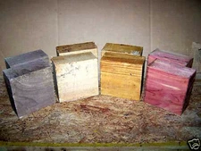 (4) BOWL BLANKS WALNUT, CHERRY, SASSAFRAS, BEECH LATHE TURNING WOOD 6" X 6" X 3"