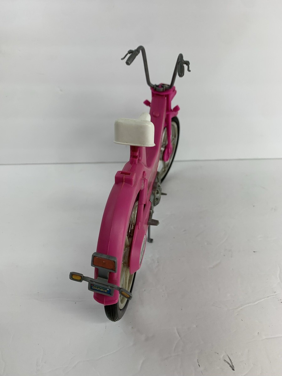 Vintage 1983 Barbie Motor Bike Moped Scooter Pink Free