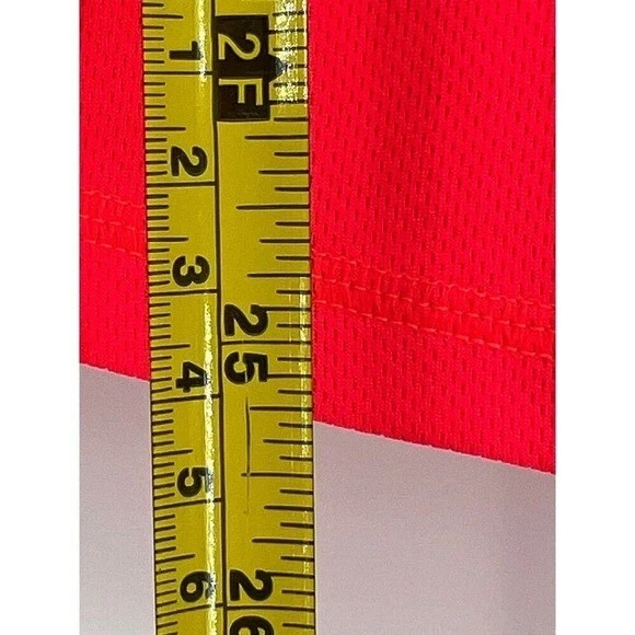 Camiseta deportiva de entrenamiento con capucha de manga larga roja neón Reebok talla S Foto 3 de 4