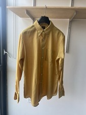 Vintage Towncraft Penneys 50s 60s Long Sleeve Button Down Mustard NOS Large