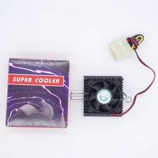 Pentium 586 Socket 7 CPU Fan with Aluminum Heat Sink Molex 4 PIN Connector