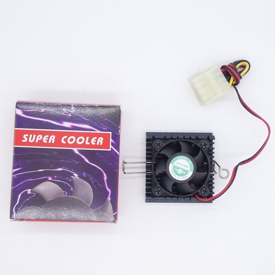Pentium 586 Socket 7 CPU Fan with Aluminum Heat Sink Molex 4 PIN Connector