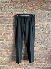 Vintage Helmut Lang Men  s Pants, Sz 50 IT, 35 X 31, Gray 100 Wool, Side Belts