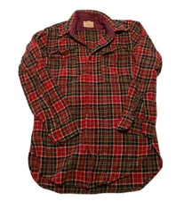 Vintage 50s Levi Strauss Deluxe Plaid Flannel Wool Multicolor Small M5