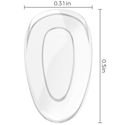 Naso di ricambio in silicone cristallo trasparente per Oakley Tailpin/Tinfoil Carbon - Foto 2 di 8