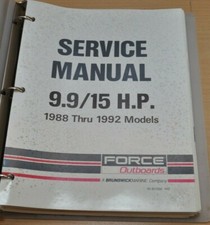 Mercury Mariner Force 9.9/15 HP Outboards  Werkstatthandbuch Service Manual