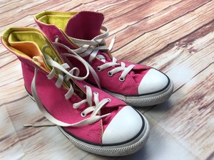 pink colour sneakers