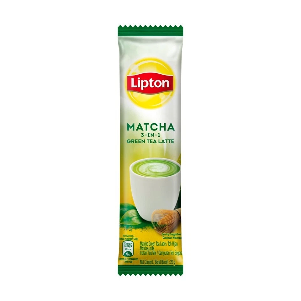 Lipton Matcha 3 en 1 Té Verde Latte (20g x 12s) Foto 4 de 4