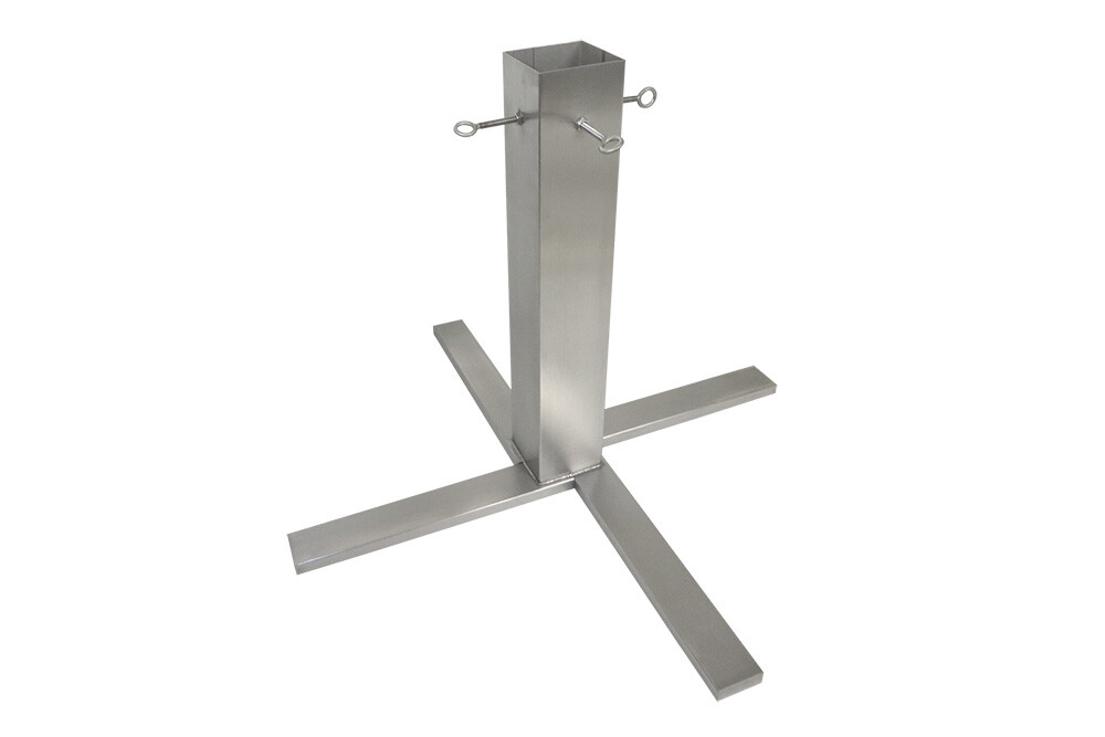 Tannenbaumständer Edelstahl 4-Bein Kreuz, H 600 Christbaumständer Weihnachtsbaum