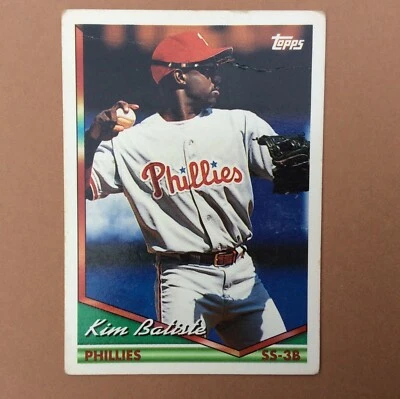 1994 TOPPS Carte BASEBALL n° 238 KIM BATISTE PHILLIES Trading Card - Photo 1/2