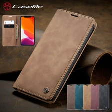 For iPhone 15 16 Pro Max 14 13 12 11 XS Magnetic Flip Leather Wallet Phone Case
