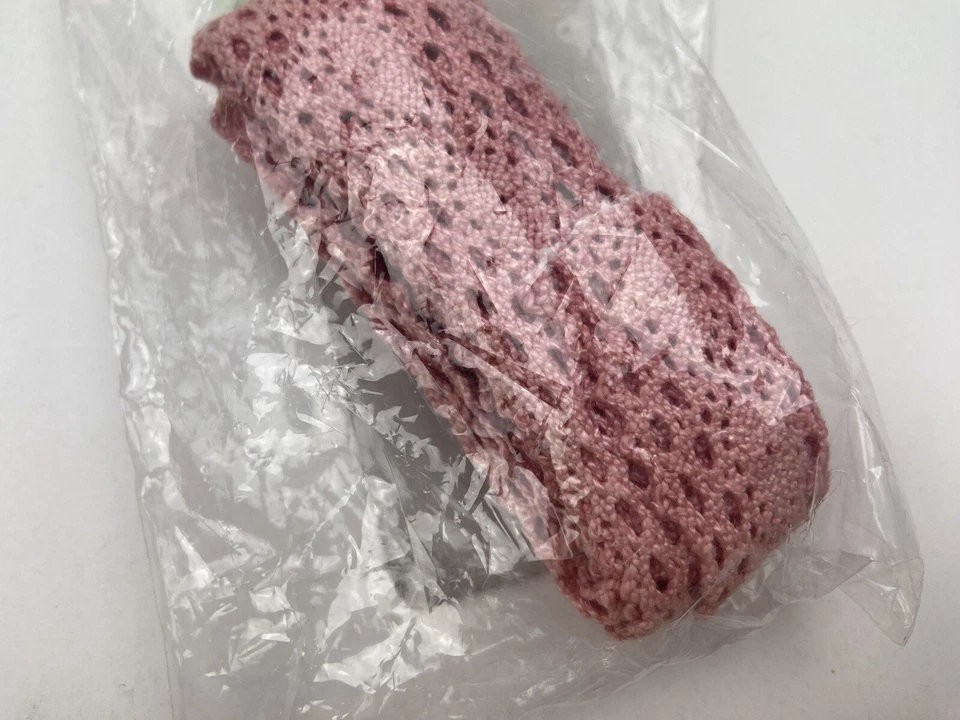 Crescent Colours Hand Dyed Trim 1” Lace Secondhand Rose 2 Yards 100% Cotton - Image 4 of 4