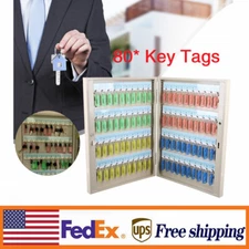 80 Key Lock Box Storage Safe Cabinet Wall Mount Organizer Holder Car Dealers NEW