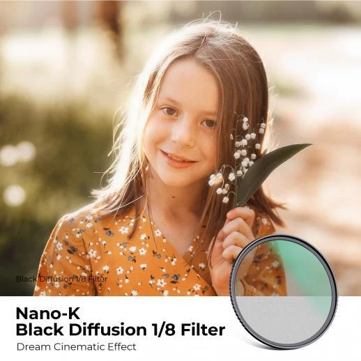 K&F Concept Black-Mist Soft Diffusion Filter 1/8 1/4 1/2 1 Slim 72/77mm Nano K/X - Image 3 of 4