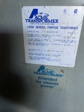 Acme Large General Purpose 3 Phase Transformer 30 kva Catalog  T-3-3500075-3s