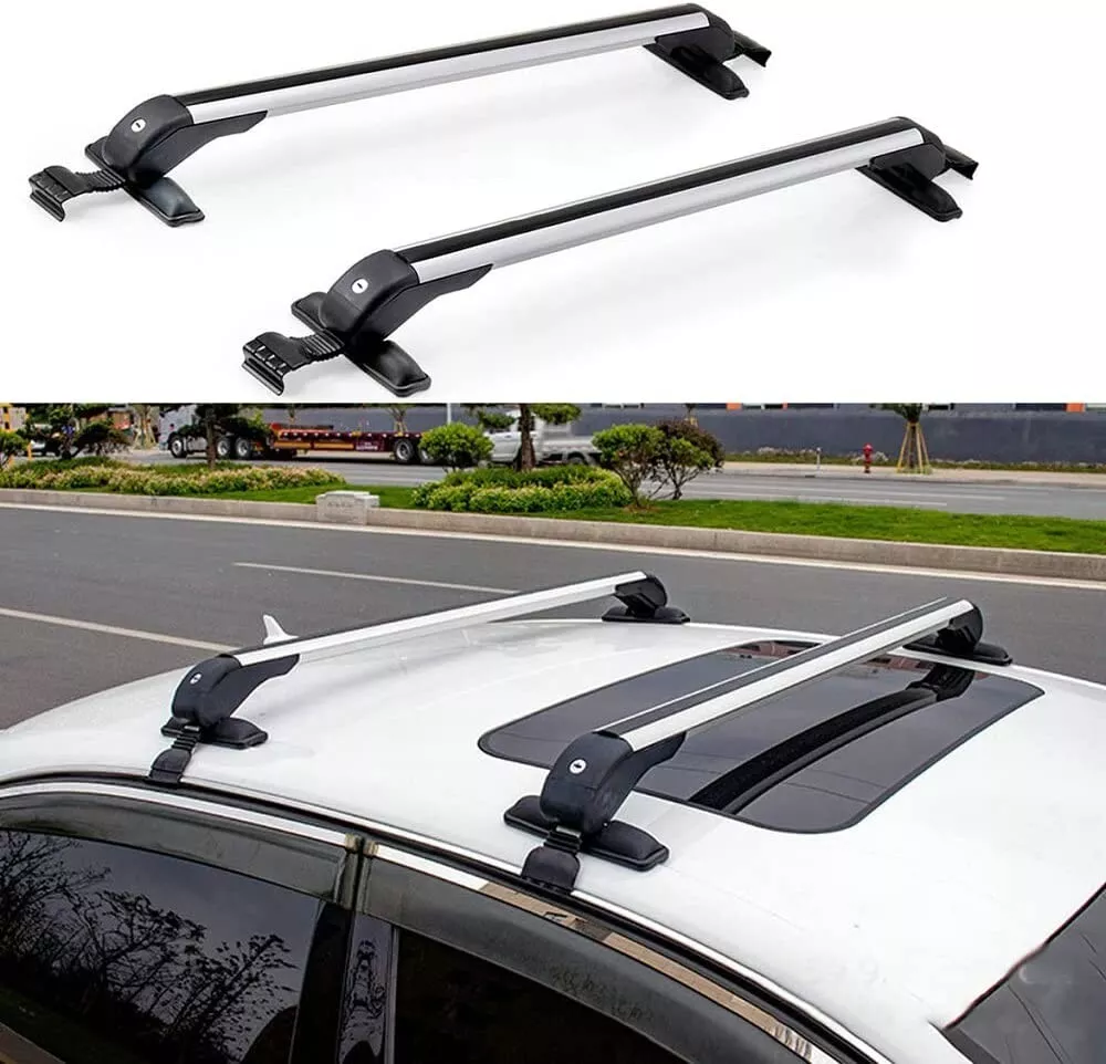 2Pcs Crossbar Cross Bars Fits for Mazda 2 2023 Without Roof Rail