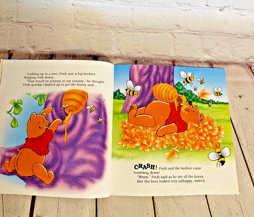 Three Winnie the Pooh “Just Be Nice” softcover books and One Sticker book Bundle - Picture 7 of 23