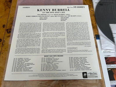 Kenny Burrell At The Five Spot Cafe AP 2x45 rpm LP Art