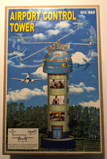 Schylling Airport Control Tower MS 469 Windup Tin NEW with Original Box