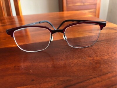 Lindberg 9802 Damen Brille Titan Rot