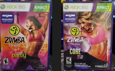 Zumba Fitness (Microsoft Xbox 360, 2010) & Zumba Fitness Core Party Your Abs Off