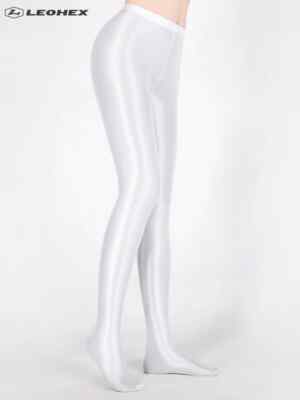 LEOHEX blickdichte Satin Spandex Strumpfhosen Strumpfhose glänzend Füße Yoga japanischer Fetisch