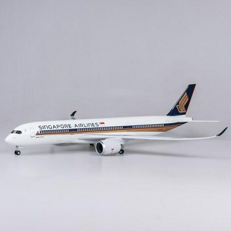 驚きの価格 1/142 Singapore Airlines A350 Model Aircraft Plastic Resin 民間航空機