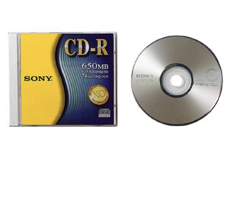 Sony 1 CD-R Recordable CD 650 MB, 74 Minutes Compact Disk NEW | eBay
