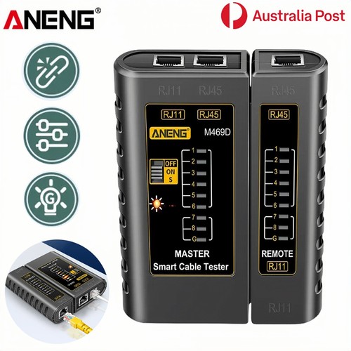 ANENG M469D RJ45 Network Cable Tester Ethernet Line Wire Remote Continuity USB