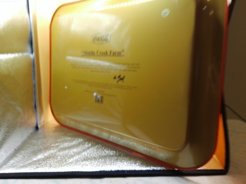 Coke Coca Cola vintage metal drink tray Middle Creek Farm 2004 issued rectangle - Picture 3 of 4