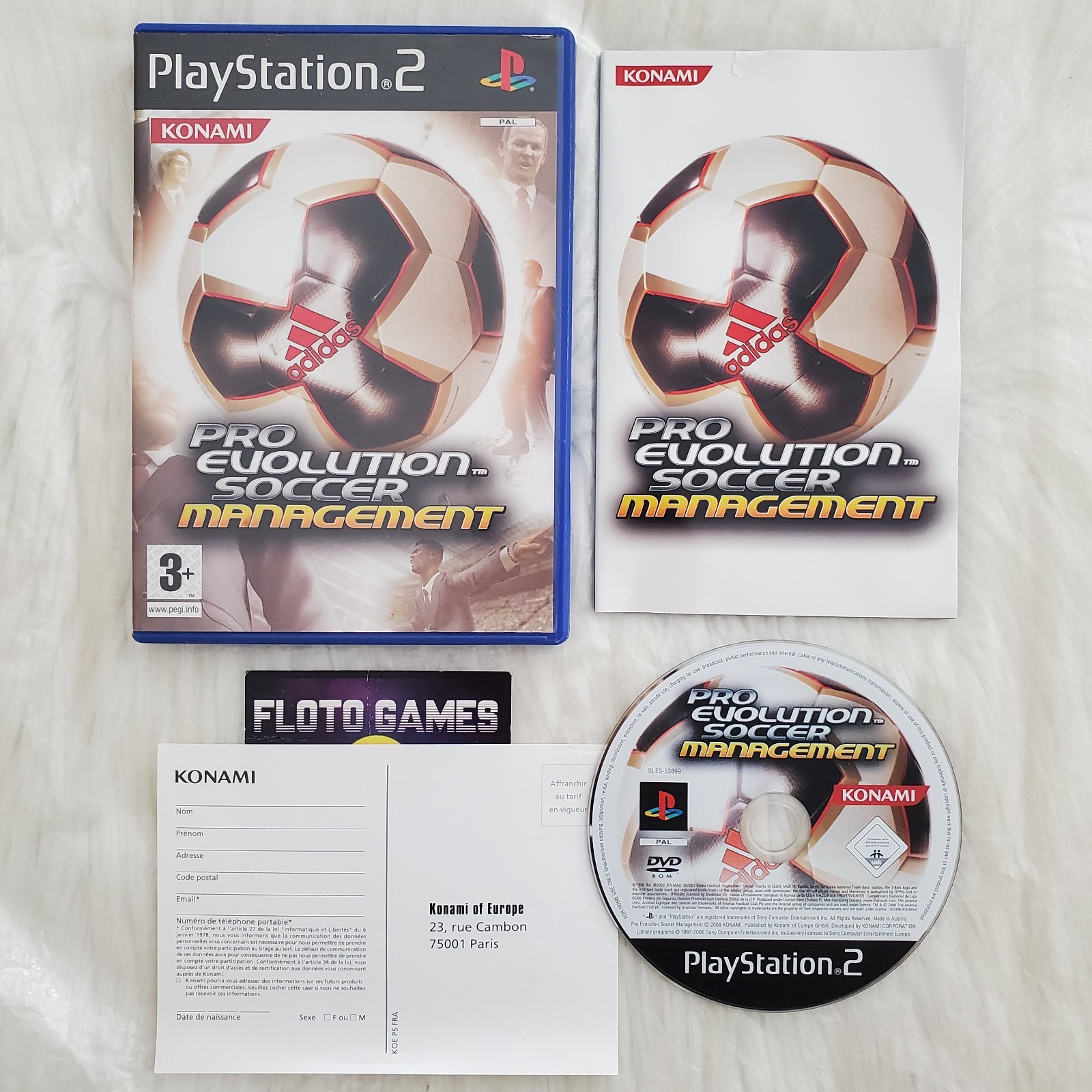 Jeu Pro Evolution Soccer Management pour PS2 Complet PAL FR - Floto Games