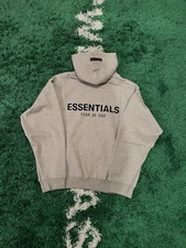 Fear of God Essentials Dark Oatmeal Hoodie size XS