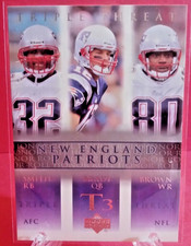 2002 Upper Deck Triple Threat Smith/Brady/Brown #77 HOF $4.79 BIN!!