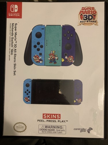 Super Mario 3D All Stars Skin Set Nintendo Switch Pre Order Bonus  - Picture 1 of 2