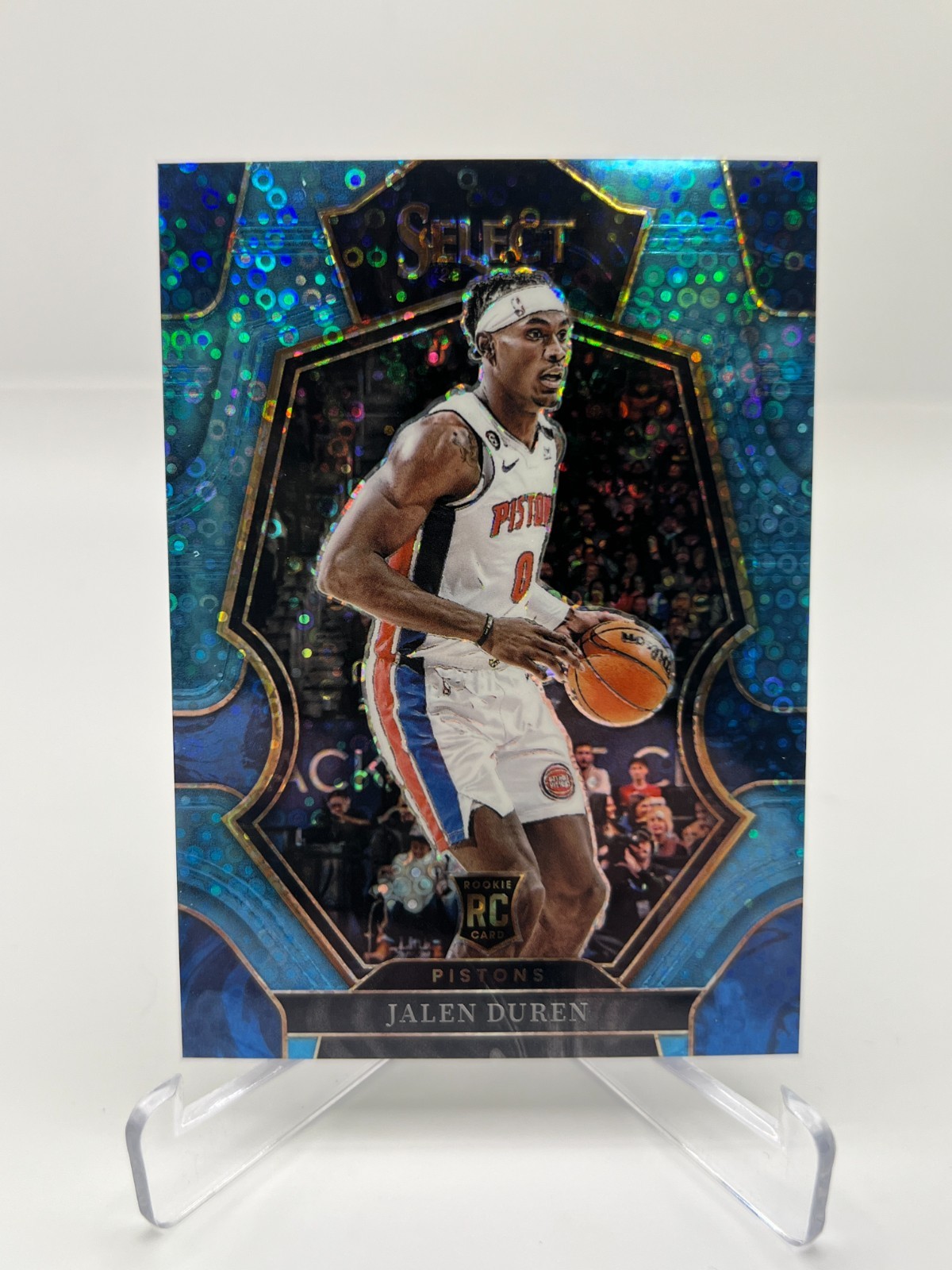2022-23 PANINI SELECT JALEN DUREN RC 05/99 LIGHT BLUE DISCO NO. 176 PISTONS
