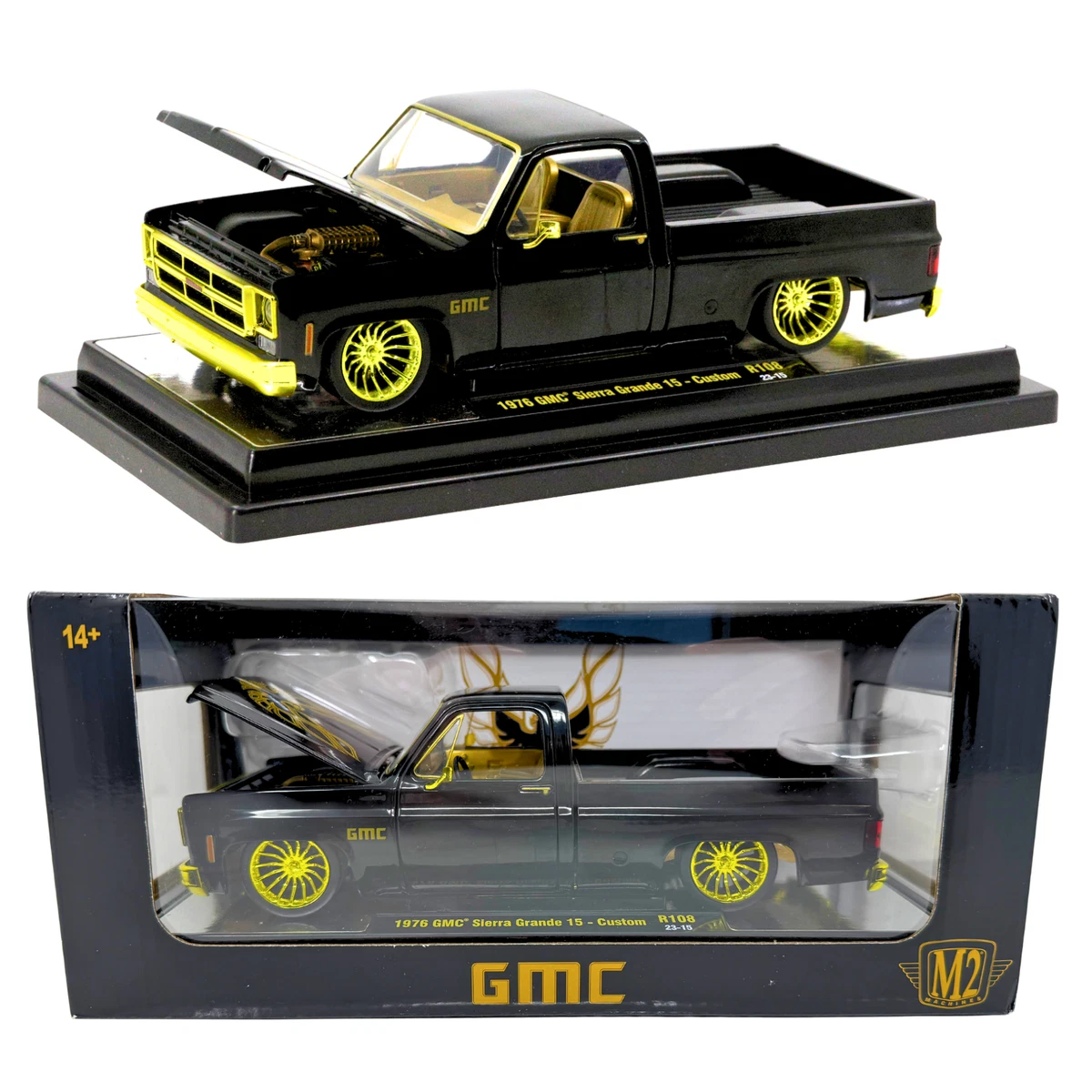M2 Machines 1976 GMC Sierra Grande 15 Custom Pickup CHASE 1:24