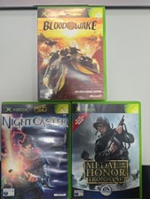 Xbox 3 Game Bundle Set Medal Of Honor, Night Caster And Blood Wake