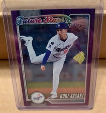 2026 topps baseball series 1 Roki Sasaki Future Stars Purple Foil 148 /250
