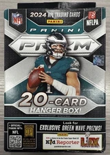 Brand New Panini 2024 NFL Trading Cards - 20 Card Hanger Box On Sale Now !!