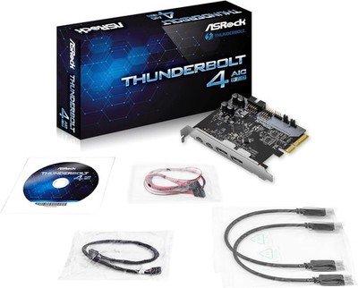 New ASRock Thunderbolt 4 AIC R2.0 Extension Board Intel 500 Series Motherboard