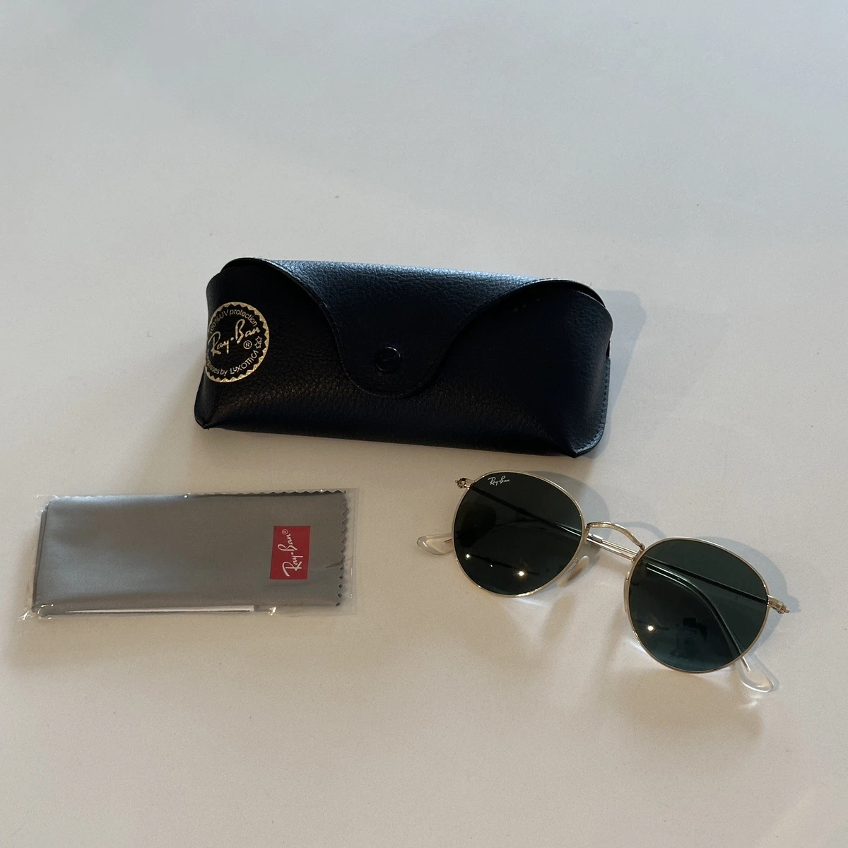 Ray-Ban Gold Black Sunglasses for Men for sale | eBay display picture 1