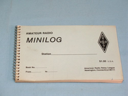 ARRL MINI LOGBOOK ~ UNUSED ~ VINTAGE ~ GREAT FOR PORTABLE OR MOBILE LOGGING INFO