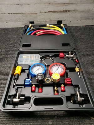 #ad Vevor WZ J401 Manifold Gauge Set 4 Way for R134A R22 R12 R502 Refrigerant $42.50