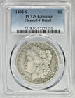 1895-S $1 Morgan Silver Dollar PCGS Genuine F Detail Key Date US Rare Coin Clean