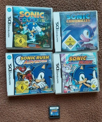 5 Nintendo DS Spiele Sammlung Sonic Rush Adventure Chronicles Classic Colours