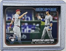 2024 Topps Superstar Greetings #413 Mike Trout / Bobby Witt Jr Angels / Royals