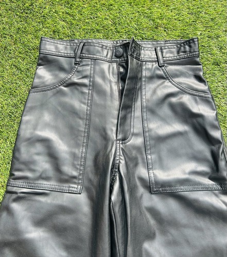 Zara Women's Trousers Size XS Suede Inside From Smoke Free Home - Picture 3 of 4