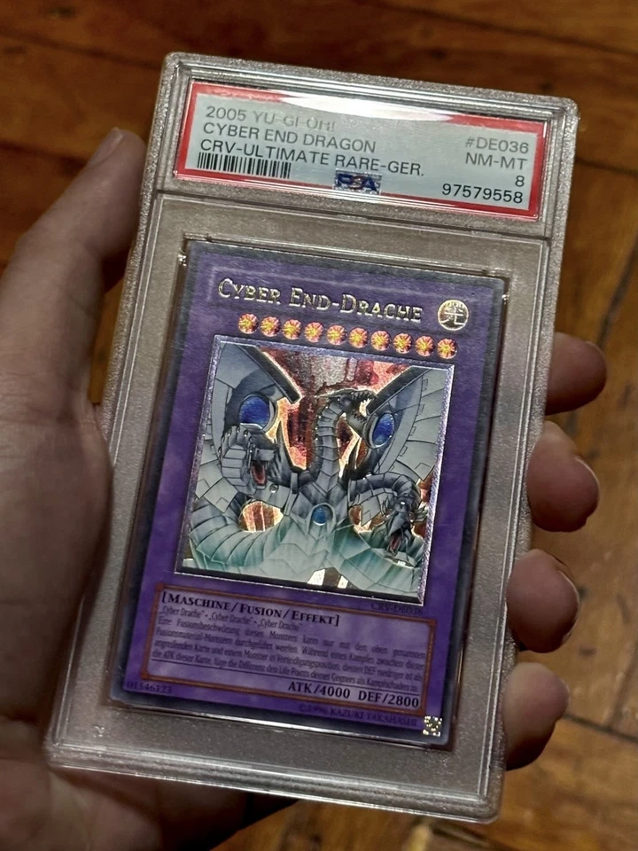Yu-Gi-Oh! Cyber End Dragon CRV-DE036 German Ultimate Rare PSA 8 - Image 4 of 4